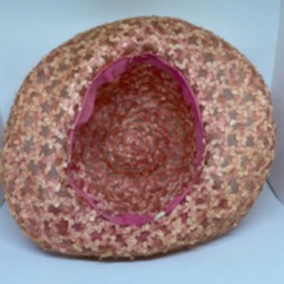 Vintage Union Made Pink Hat with Pink Ribbon - Picture 7 of 8